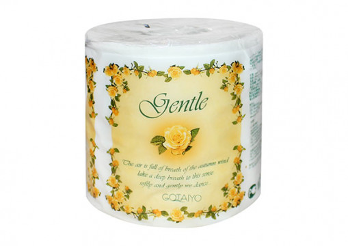 "Gentle" Three-layer toilet paper with the scent of "Europe", individual wrapping, 10 pcs / pack